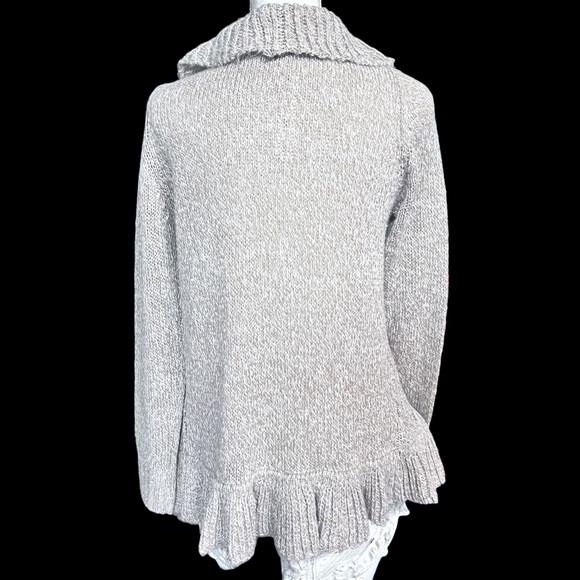 Carol Rose Beige Cardigan with Cascading Front ;Size Small NWT! - Picture 6 of 13